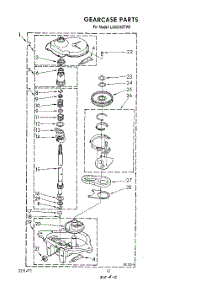 10 - Gearcase parts for Whirlpool Washer LA6055XTN0 from AppliancePartsPros.com