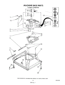 07 - Machine Base parts for Whirlpool Washer LA5400XTM0 from AppliancePartsPros.com