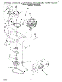05 - Brake, Clutch, Gearcase, Motor & Pump parts for Whirlpool Washer LMR4232AW0 from AppliancePartsPros.com