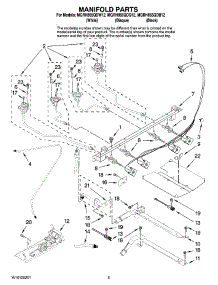 04 - Manifold Parts parts for Maytag Range MGRH865QDW12 from AppliancePartsPros.com
