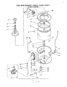 06 - Tub And Basket (Suds Only) parts for Whirlpool Washer LA7685XPW1 from AppliancePartsPros.com
