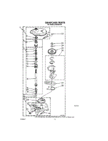 11 - Gearcase parts for Whirlpool Washer LA4800XTG1 from AppliancePartsPros.com