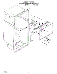 02 - Liner parts for Kitchenaid Refrigerator KTRC18KBWH00 from AppliancePartsPros.com