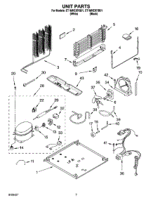 04 - Unit Parts parts for Whirlpool Refrigerator ET1MHEXRB01 from AppliancePartsPros.com