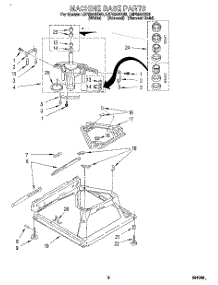 06 - Machine Base parts for Whirlpool Washer LSP8244BN0 from AppliancePartsPros.com