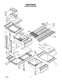 04 - Shelf parts for Kitchenaid Refrigerator KTRF18KTPL00 from AppliancePartsPros.com