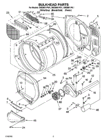 03 - Bulkhead Parts parts for Whirlpool Dryer GGQ8811PL1 from AppliancePartsPros.com