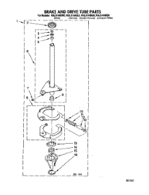 08 - Brake And Drive Tube parts for Whirlpool Washer RAL5144BL0 from AppliancePartsPros.com