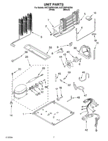 04 - Unit parts for Whirlpool Refrigerator 8VET2WPKKT00 from AppliancePartsPros.com