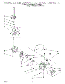 04 - Brake, Clutch, Gearcase, Motor And Pump parts for Whirlpool Washer 7LSC8244HZ0 from AppliancePartsPros.com