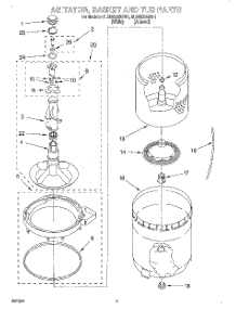 03 - Agitator, Basket And Tub parts for Whirlpool Washer 3LSR5233BW1 from AppliancePartsPros.com
