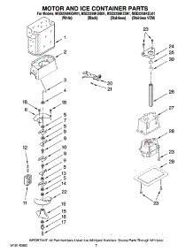 05 - Motor And Ice Container Parts parts for Maytag Refrigerator MSD2258KGB01 from AppliancePartsPros.com