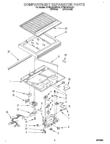 03 - Compartment Separator parts for Kitchenaid Refrigerator KTRD18KAWH21 from AppliancePartsPros.com