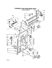 03 - Controls And Rear Panel parts for Whirlpool Washer LA5550XTN0 from AppliancePartsPros.com