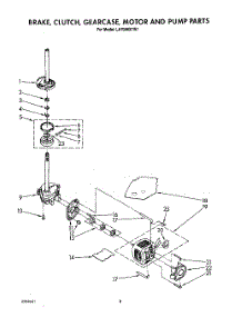 07 - Brake, Clutch, Gearcase, Motor And Pump parts for Whirlpool Washer LA7088XTG1 from AppliancePartsPros.com