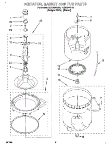 04 - Agitator, Basket And Tub parts for Whirlpool Washer 7LSC8244BQ0 from AppliancePartsPros.com