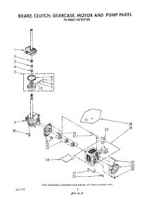06 - Brake, Clutch, Gearcase, Motor And Pump parts for Whirlpool Washer LA6150XTG0 from AppliancePartsPros.com