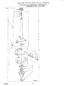08 - Brake And Drive Tube parts for Whirlpool Washer 3LSC9255AQ0 from AppliancePartsPros.com