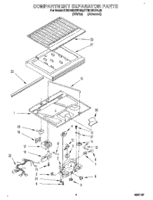 03 - Compartment Separator parts for Kitchenaid Refrigerator KTRD18KXWH20 from AppliancePartsPros.com