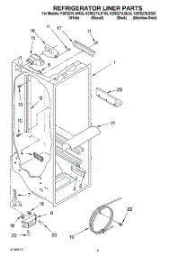 02 - Refrigerator Liner Parts parts for Kitchenaid Refrigerator KSRS27ILBL03 from AppliancePartsPros.com