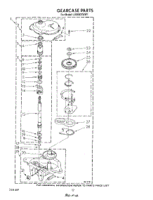 10 - Gear Case parts for Whirlpool Washer LA8580XWG1 from AppliancePartsPros.com