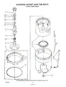 05 - Agitator, Basket And Tub parts for Kitchenaid Washer KAWE760WAL0 from AppliancePartsPros.com