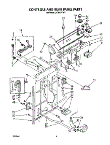 03 - Controls And Rear Panel parts for Whirlpool Washer LA7680XTW1 from AppliancePartsPros.com