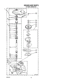 11 - Gearcase parts for Whirlpool Washer LA6040XTW1 from AppliancePartsPros.com