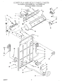 02 - Controls And Rear Panel parts for Whirlpool Washer 6LSC9255AQ0 from AppliancePartsPros.com