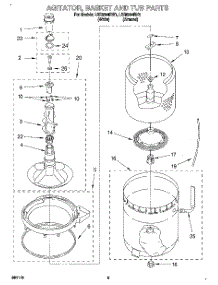 04 - Agitator, Basket And Tub parts for Whirlpool Washer LSR8244BW1 from AppliancePartsPros.com