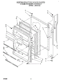 06 - Refrigerator Door parts for Kitchenaid Refrigerator KTRC18KAAL11 from AppliancePartsPros.com