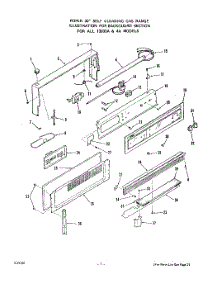 02 - Main Top parts for Whirlpool Range 1393W3A from AppliancePartsPros.com