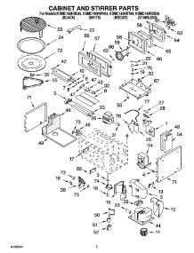 04 - Cabinet And Stirrer Parts parts for Kitchenaid Microwave KBMC140HBT04 from AppliancePartsPros.com