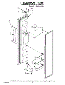 07 - Freezer Door Parts parts for Maytag Refrigerator MSD2258KEU00 from AppliancePartsPros.com