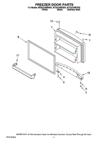 06 - Freezer Door Parts, Optional Parts parts for Maytag Refrigerator MTB2254MRS00 from AppliancePartsPros.com