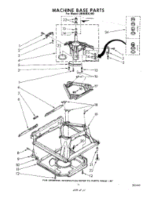 08 - Machine Base parts for Whirlpool Washer LB5500XLW0 from AppliancePartsPros.com