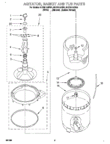 04 - Agitator, Basket And Tub parts for Whirlpool Washer 8LSR5132BW0 from AppliancePartsPros.com
