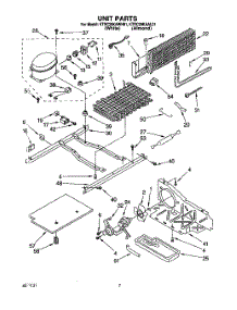 05 - Unit parts for Kitchenaid Refrigerator KTRC20KAWH01 from AppliancePartsPros.com
