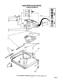 08 - Machine Base parts for Whirlpool Washer 6LA6300XTW2 from AppliancePartsPros.com