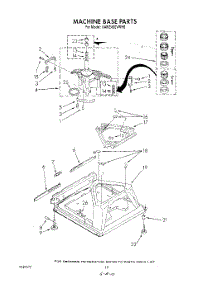07 - Machine Base parts for Kitchenaid Washer KAWE450VWH0 from AppliancePartsPros.com