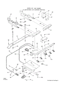 04 - Body parts for Whirlpool Range 1453W0A from AppliancePartsPros.com