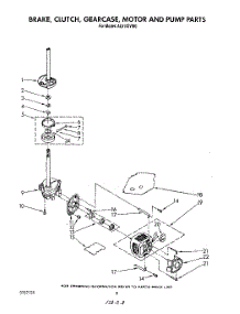 06 - Brake, Clutch, Gearcase, Motor And Pump parts for Whirlpool Washer AL5143VL0 from AppliancePartsPros.com