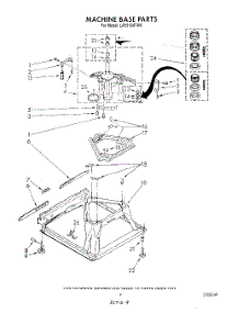 07 - Machine Base parts for Whirlpool Washer LA5510XTW0 from AppliancePartsPros.com
