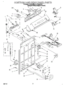 02 - Controls And Rear Panel parts for Whirlpool Washer LST9355BZ0 from AppliancePartsPros.com