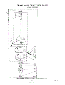 09 - Brake And Drive Tube parts for Whirlpool Washer LA4800XTW0 from AppliancePartsPros.com