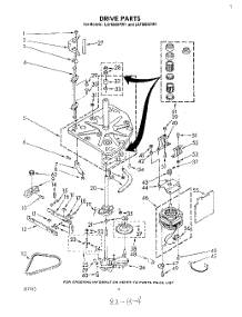 03 - Drive parts for Whirlpool Washer LA7685XPW1 from AppliancePartsPros.com