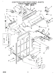 02 - Controls And Rear Panel parts for Whirlpool Washer 7LSP9245BW0 from AppliancePartsPros.com