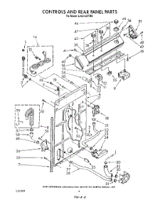 03 - Controls And Rear Panel parts for Whirlpool Washer LA6040XTN0 from AppliancePartsPros.com