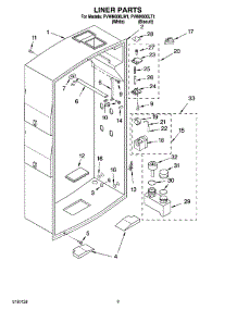 02 - Liner Parts parts for Whirlpool Personal Valet System PVWN600LW1 from AppliancePartsPros.com