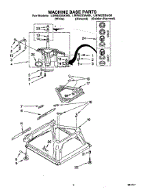 07 - Machine Base parts for Whirlpool Washer LBR6233AW0 from AppliancePartsPros.com